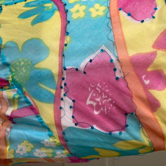 Boston Proper Colorful Skirt with Sequins - Picture 8 of 12